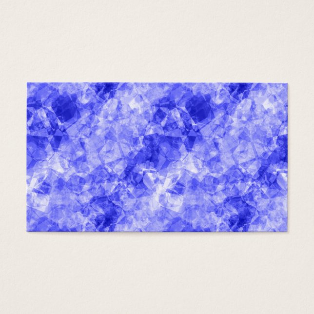 Blå idisslad Struktur Visitkort (Framsidan)