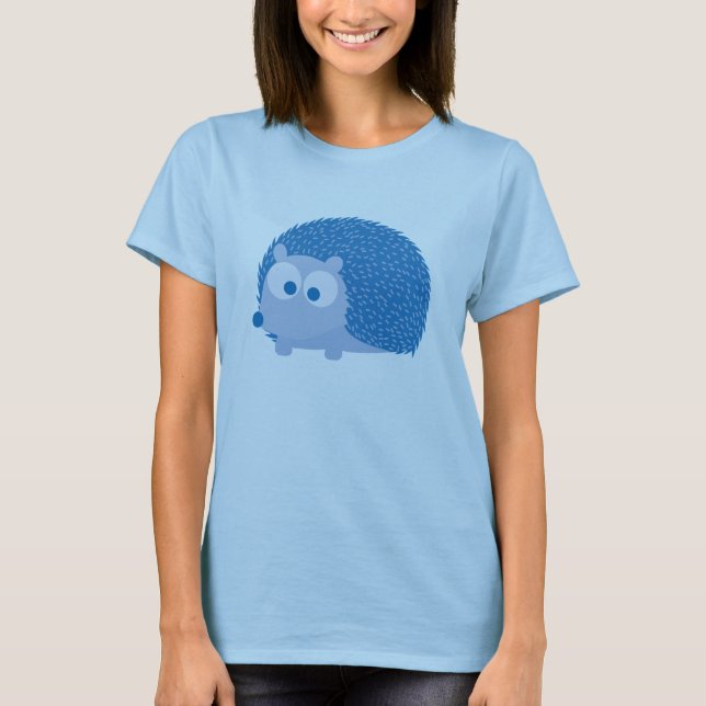 Blå Igelkott Tee Shirt (Framsida)