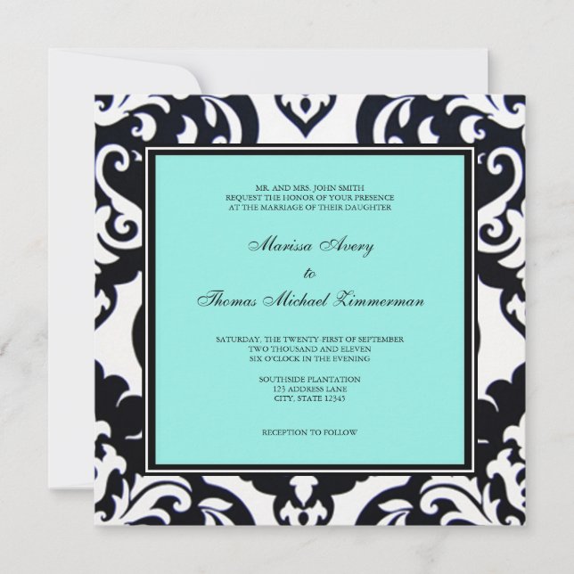 Blå Inbjudningar (Framsida)