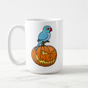 Blå indisk ringhals på pumpa Halloween Kaffemugg