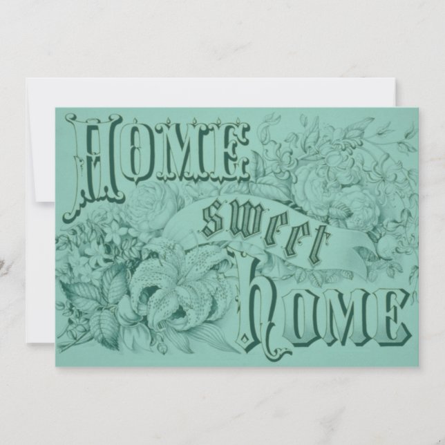 Blå inflyttningsinbjudan inbjudningar (Framsida)