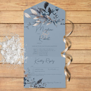Blå information om Rustic Blue Winter Foliage Blue