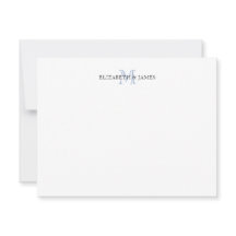 Blå inledande monogrammed par Personlig