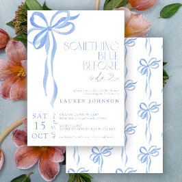 Blå innan jag gör Möhippa Inbjudningar