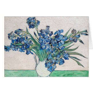 Blå Iris av Vincent Van Gogh Finkonst Hälsningskort