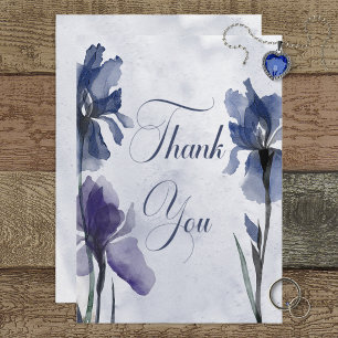 Blå Iris Flowers Blue Modern-tack - ditt kort