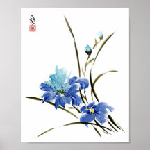 Blå Iris Harmoni