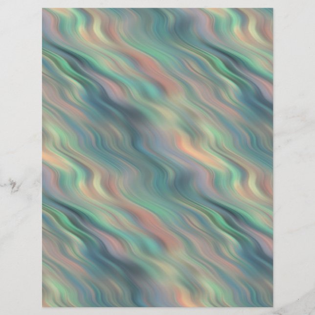 Blå Iris Vågig Textur (Framsida)