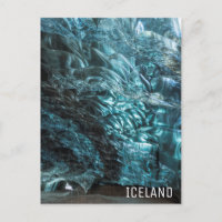 Blå is i en istidsgrottan, Island