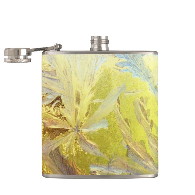 Blå is löv fickplunta (Öppnad)