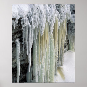 Blå is och grundvattenavrinning; Tahquamenon Poster