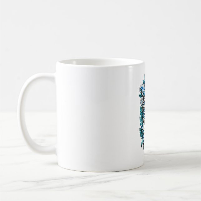 Blå Is Tiki Väktare Kaffemugg (Vänster)