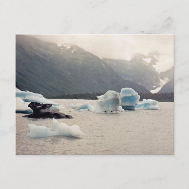 Blå is vykort (Framsida)