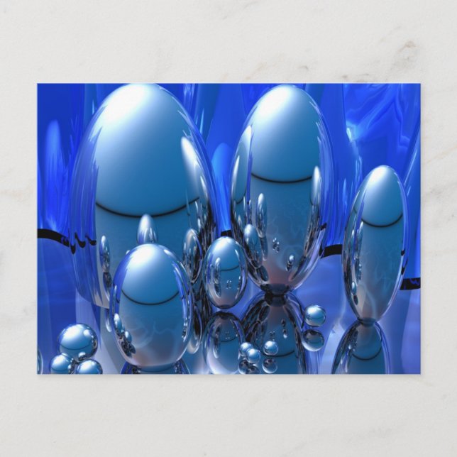 Blå is vykort (Framsida)