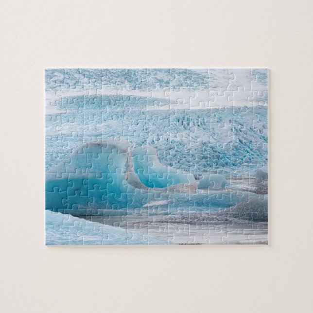 Blå isbildningar, Vågrät Pussel (Horisontell)