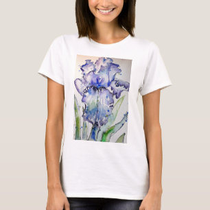 Blå isfärgsmålning T-skiva T Shirt