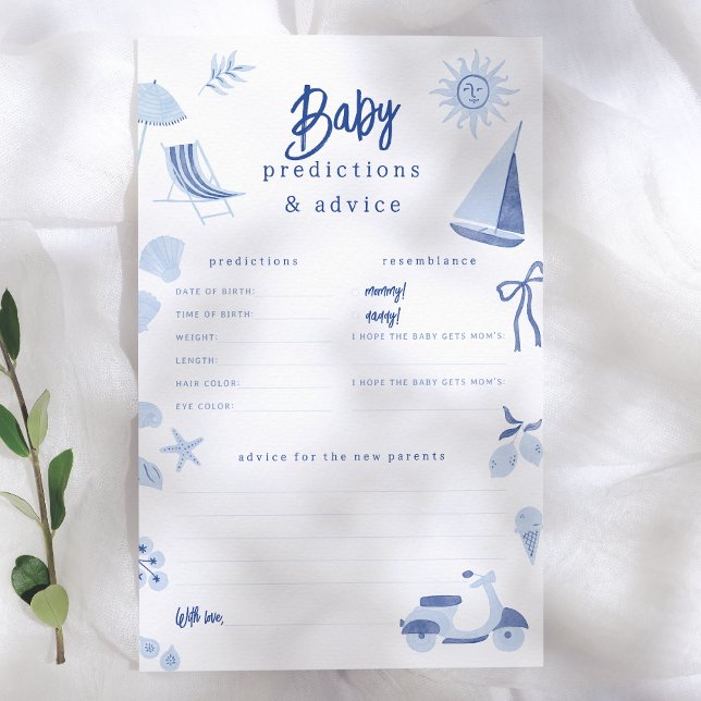 Blå italiensk sommarbaby Förutsägelser & Rådspel (Skapare uppladdad)