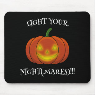 Blå Jack-o'-Lantern - Ljusa dina nattmardrömmar Musmatta