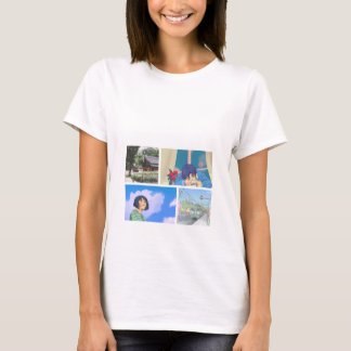 Blå japansk anime-pojktröja t shirt
