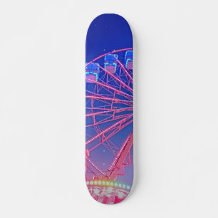 Blå järnhjul mini skateboard bräda 18,5 cm