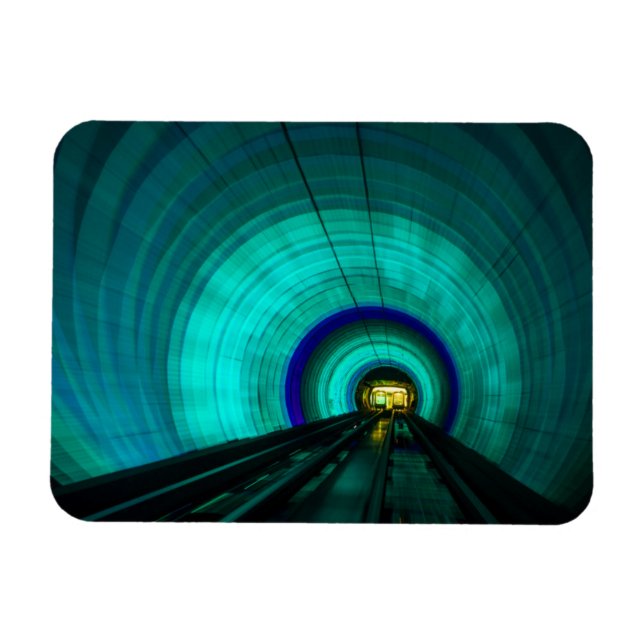 Blå järnvägstunnel, Singapore Magnet (Horisontell)