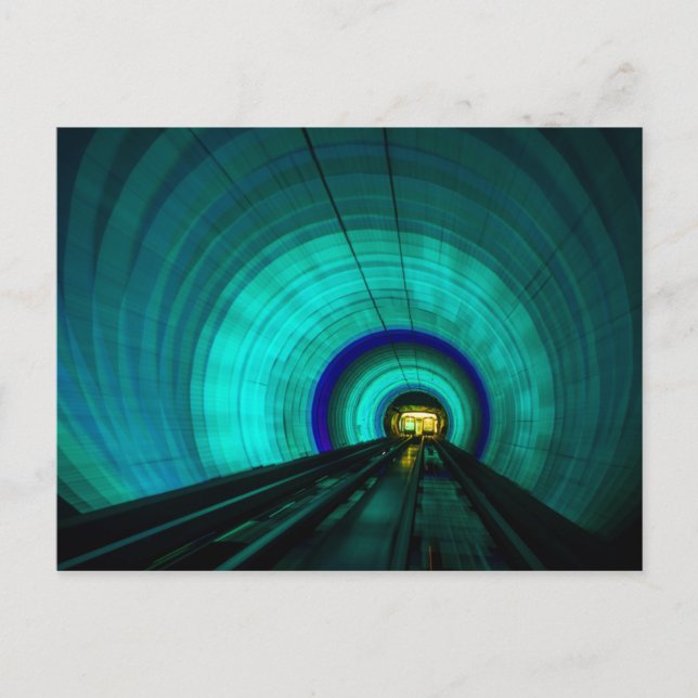 Blå järnvägstunnel, Singapore Vykort (Framsida)