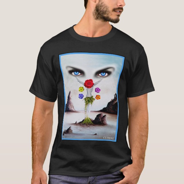 Blå jäst värld t shirt (Framsida)