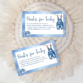 Blå Jean Baby Denim Böcker för Bebis Tilläggskort