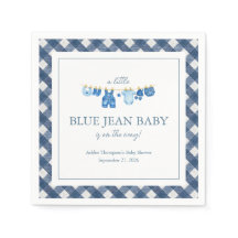Blå Jean Baby Shower