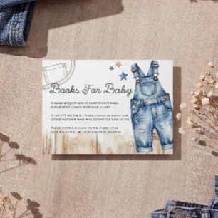 Blå Jean Denim-böcker för Baby-kort Tilläggskort