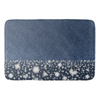 Blå Jean Denim Diamanter Glam Trendig Diamant Blin