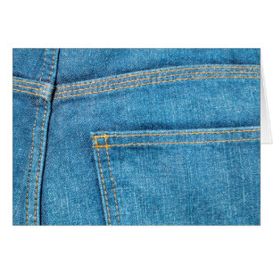 Blå Jeans Back Pocket Greeting Card Hälsningskort