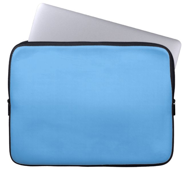 Blå jeans ( enfärgad ) laptop fodral (Framsidan)