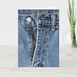 Blå jeans kostnadsbesparing uppmuntran kort