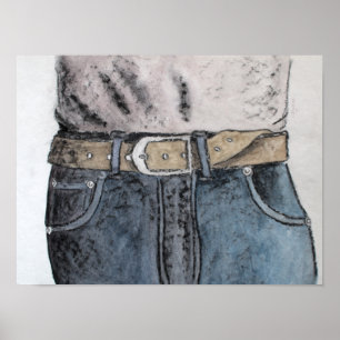 Blå jeans poster
