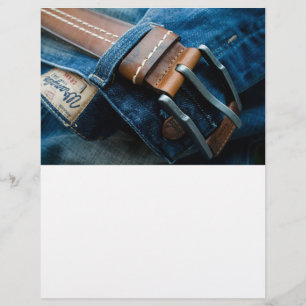 Blå jeans reklamblad