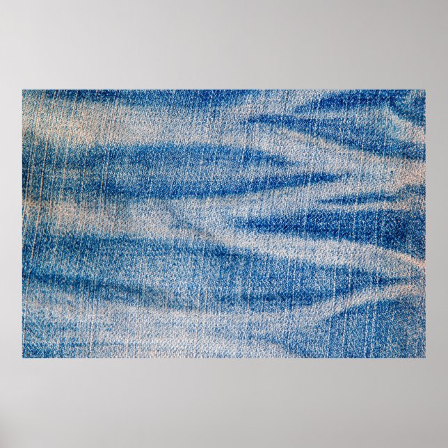 Blå jeans tygstruktur, textil bakgrund poster (Framsidan)