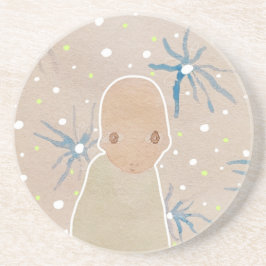 Blå jellyfiskblommor underlägg