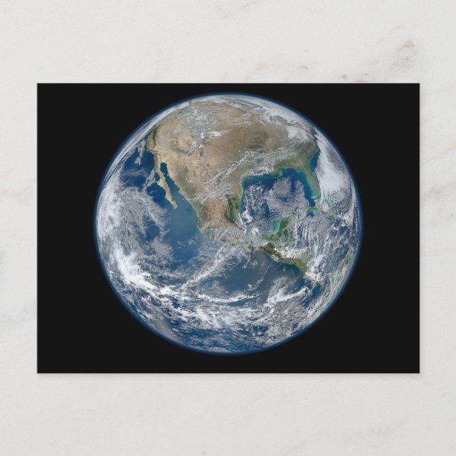 Blå jord vykort (Framsida)