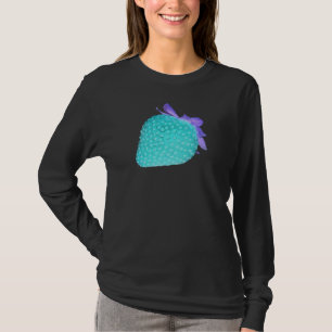 Blå jordgubbsnypa t shirt
