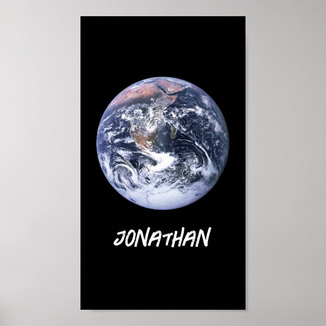 Blå jordklot telefonbakgrund poster (Framsidan)