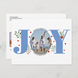 Blå Joy med helgdag Juli Vykort