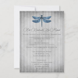 Blå, judiskt, drakonflurosthandring inbjudningar