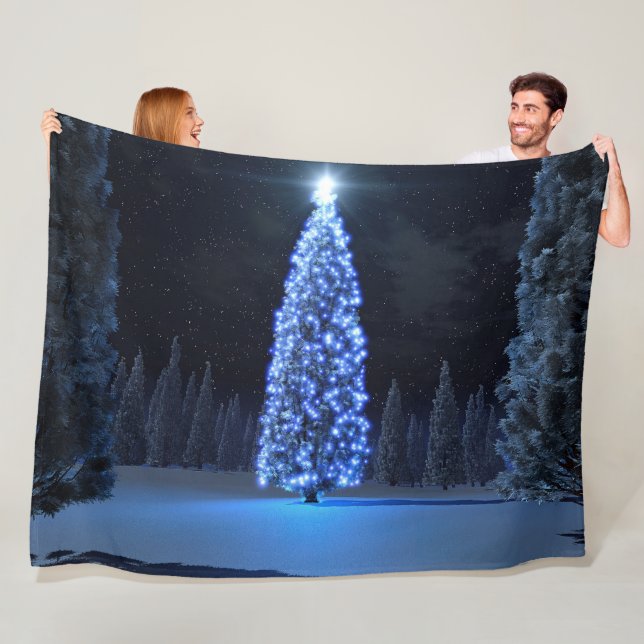 Blå jul (2002) Fleece Blanket (På plats)