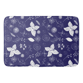 Blå jul i marinblå marinblå badrumsmatta