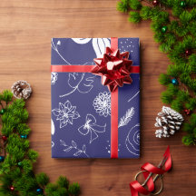 Blå jul i marinblå marinblå