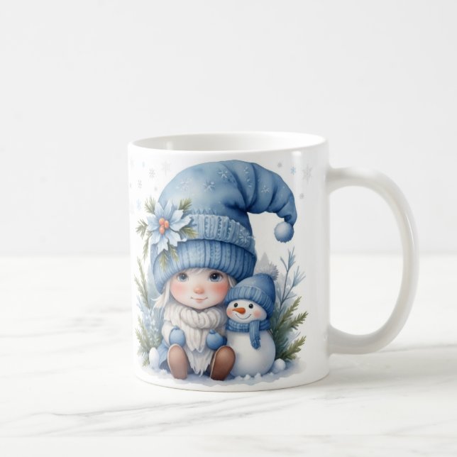 Blå jul - Little Elf Kaffemugg (Höger)