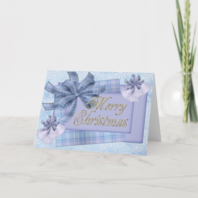 Blå jul, magiskt kort (Framsida)