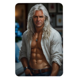 Blå jul. magnet