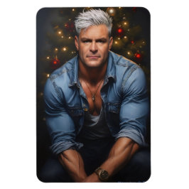 Blå jul magnet